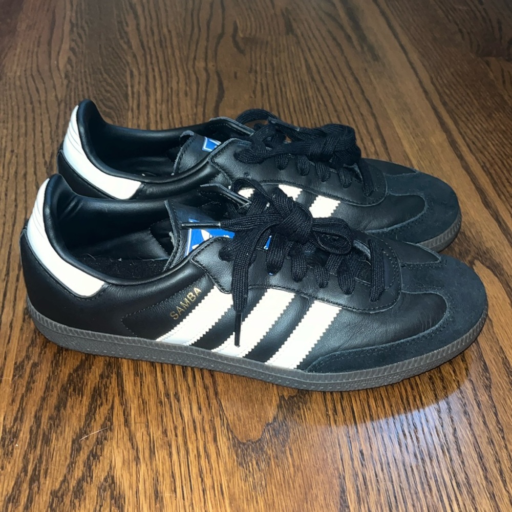 Womens Adidas Black Sambas